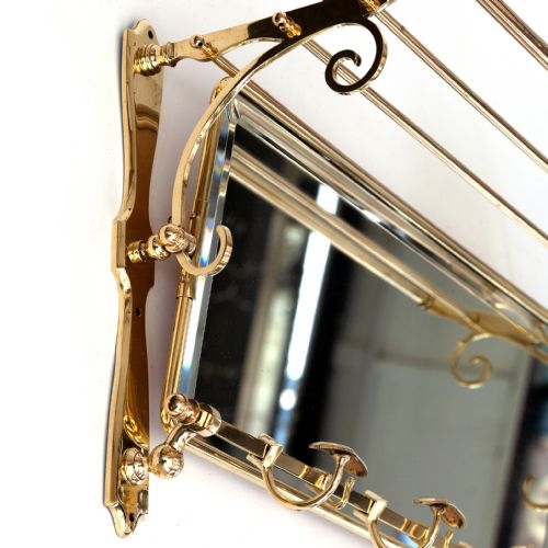 SUPERB FRENCH MIRRORED PORTMANTEAU WITH ORIGINAL PLATE - ADDITIONAL PHOTO 1