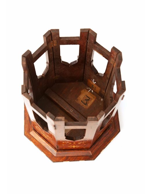 SMALL HOSHIAPUR TABLE WITH INLAID TOP - ADDITIONAL PHOTO 2