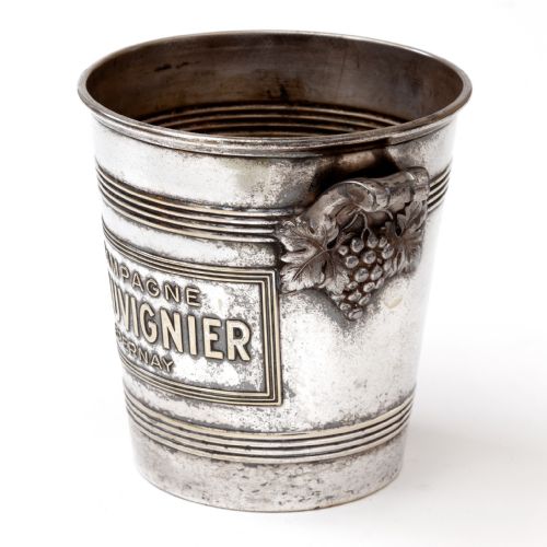 HEAVILY EMBOSSED SILVER PLATE CHAMPAGNE BUCKET - ADDITIONAL PHOTO 3