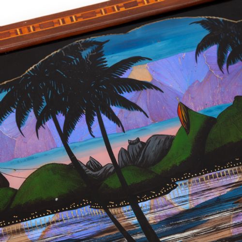BRAZILIAN BUTTERFLY TRAY WITH SCENIC VIEW OF RIO DE JANEIRO - ADDITIONAL PHOTO 2