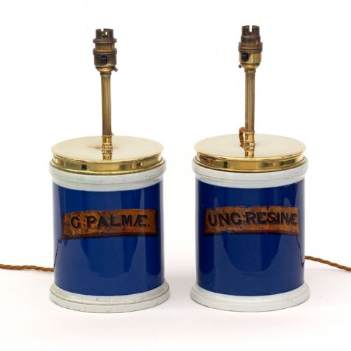 PAIR OF VICTORIAN APOTHECARY JAR TABLE LAMPS - ADDITIONAL PHOTO 1