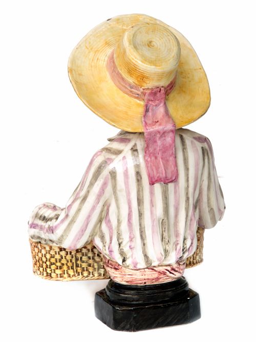 LATE 19TH CENTURY GLAZED BLACKAMORE HOLDING BASKET - ADDITIONAL PHOTO 3