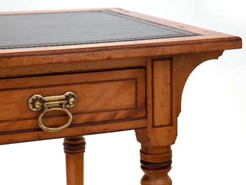 HOWARD SONS SATIN BIRCH AESTHETIC STYLE WRITING TABLE - ADDITIONAL PHOTO 1