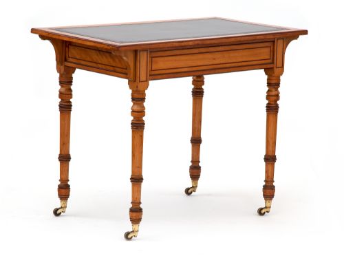 HOWARD SONS SATIN BIRCH AESTHETIC STYLE WRITING TABLE - ADDITIONAL PHOTO 5