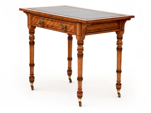 HOWARD SONS SATIN BIRCH AESTHETIC STYLE WRITING TABLE - ADDITIONAL PHOTO 6