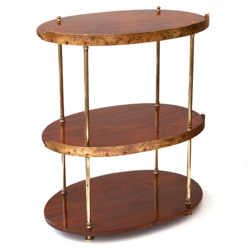 POLISHED WALNUT AND BRASS MOUNTED CAMPAIGN WASHSTAND - ADDITIONAL PHOTO 3