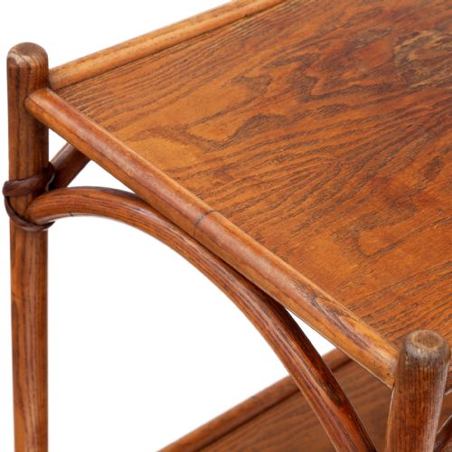 CANE BOUND BEECH DRINKS TROLLEY BY LUSTY OF LEICESTER - ADDITIONAL PHOTO 3