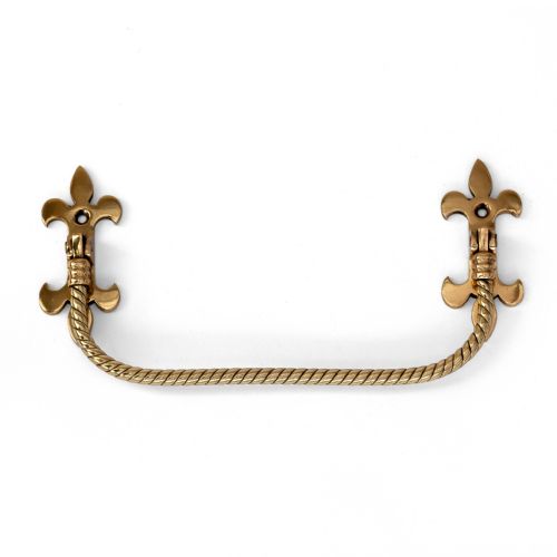 TWO PAIRS OF BRASS BARLEYTWIST GOTHIC PEW END RAILS - ADDITIONAL PHOTO 2