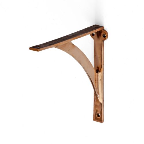 FIVE HEAVY CAST IRON BRONZE SHELF BRACKETS - ADDITIONAL PHOTO 1