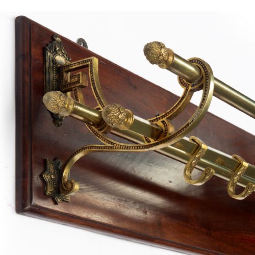 HEAVY AND GUTSY ANTIQUE FRENCH BRASS PORTMANTEAU - ADDITIONAL PHOTO 2