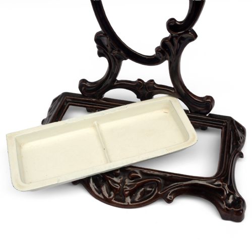 ART NOUVEAU ENAMELLED CAST IRON STICK OR UMBRELLA STAND - ADDITIONAL PHOTO 4