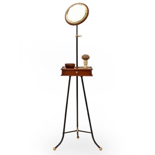 SUPERB QUALITY ADJUSTABLE GENTLEMAN'S SHAVING STAND - ADDITIONAL PHOTO 1