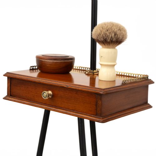 SUPERB QUALITY ADJUSTABLE GENTLEMAN'S SHAVING STAND - ADDITIONAL PHOTO 3