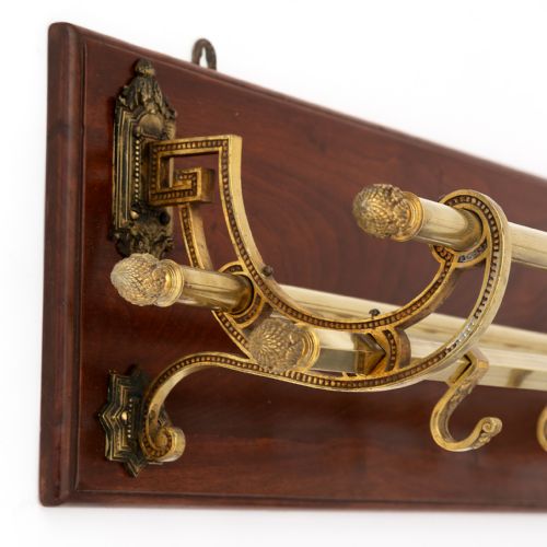 CHUNKY BASS COAT RACK WITH BEAUTIFULLY CAST MOUNTING PLATES - ADDITIONAL PHOTO 1
