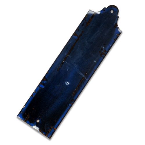 ANTIQUE ENAMEL DOOR PUSH PLATE - ADDITIONAL PHOTO 2