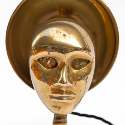 BRASS TABLE LAMP INSPIRED BY FRITZ LANG'S FILM METROPOLIS - ADDITIONAL PHOTO 5