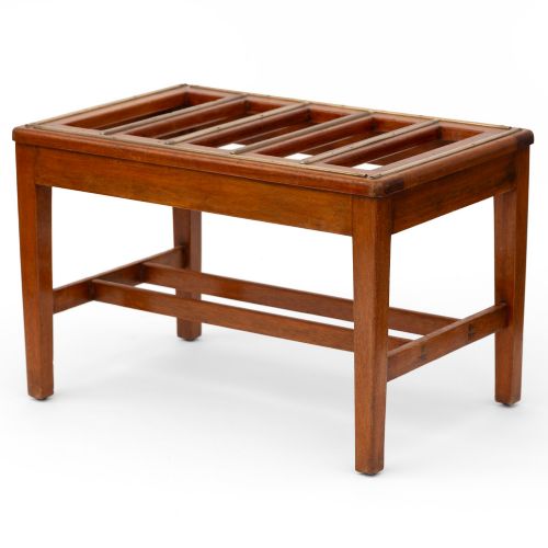 Polished Oak Ex West End Hotel Luggage Stand