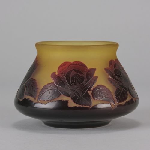 20TH CENTURY CAMEO GLASS VASE ENTITLED FLORAL BOWL BY PAUL NICOLAS - ADDITIONAL PHOTO 5