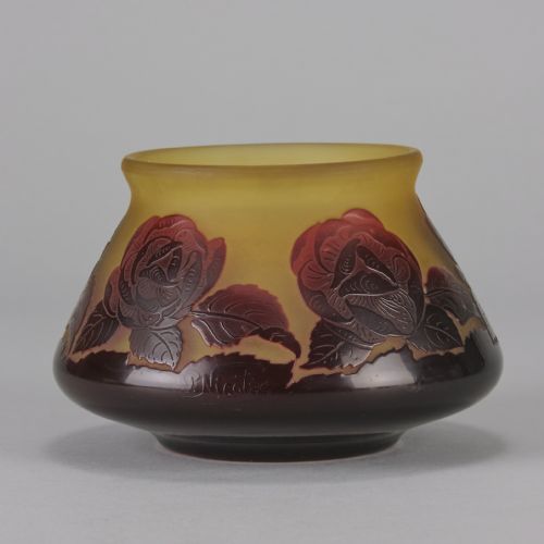 20TH CENTURY CAMEO GLASS VASE ENTITLED FLORAL BOWL BY PAUL NICOLAS - ADDITIONAL PHOTO 7