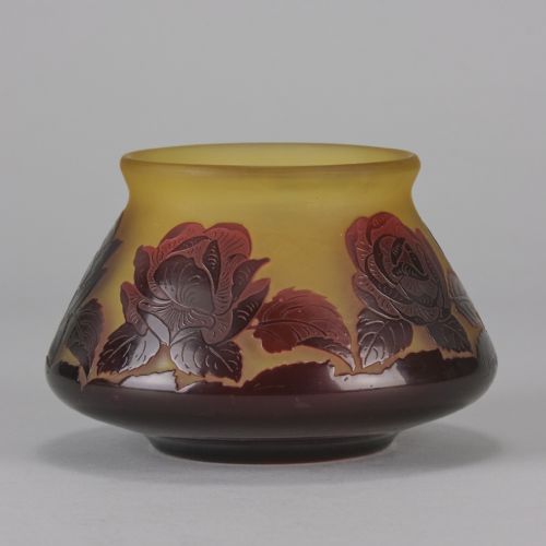 20TH CENTURY CAMEO GLASS VASE ENTITLED FLORAL BOWL BY PAUL NICOLAS - ADDITIONAL PHOTO 9