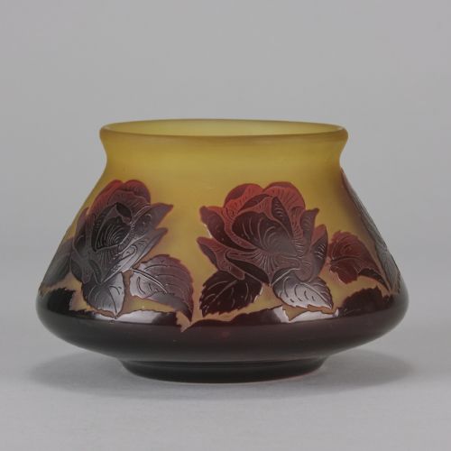 20TH CENTURY CAMEO GLASS VASE ENTITLED FLORAL BOWL BY PAUL NICOLAS - ADDITIONAL PHOTO 10