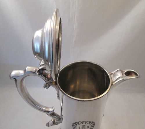 fig 1. 19thC Silver Plated Communion Jug & 2 Goblets - Walker & Hall