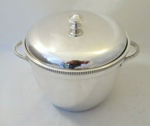 Art Deco Silver Plated Ice Cream Bucket - Chatterley & Sons