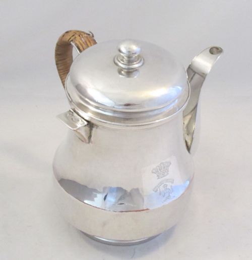 Good 18th Century Old Sheffield Plated Argyll / Gravy Warmer - Clan Murray Crest