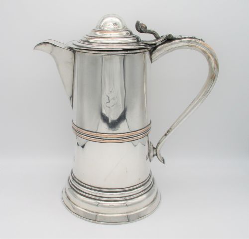 fig 1. Very Large Old Sheffield Plated Communion Jug / Flagon