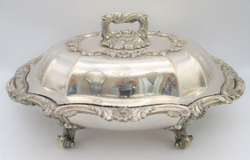 fig 1. Matthew Boulton Large Old Sheffield Plated Warming Tureen