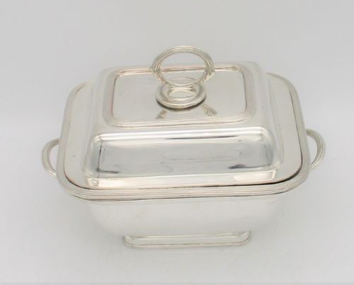 fig 1. Unusual Small 19th Century Silver Plated Warming Dish