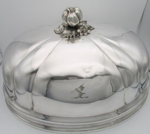 Large Impressive Silver Plated Meat Cover / Dome by Elkington & Co