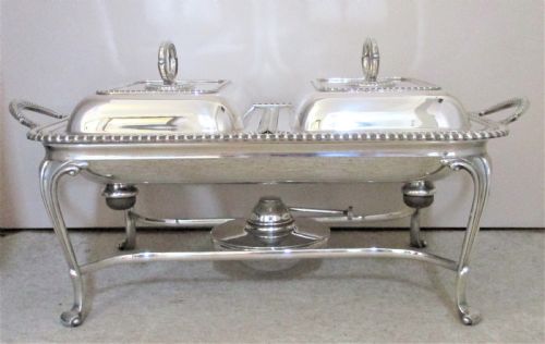 Fabulous Silver Plated Double Warming Stand with Burner