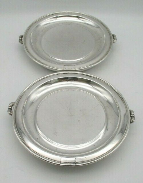fig 1. Fine Pair of Georgian Old Sheffield Plated Dish Warmers
