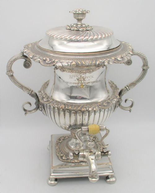 Superb 19th Century Silver Plated Tea Urn / Samovar