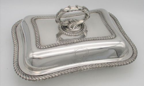 A Good Old Sheffield Plated Serving Tureen - Hms Conflict