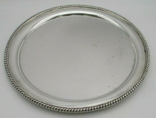 Good Large Silver Plated Serving Tray / Waiter C1930