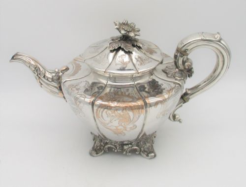 Large Ornate Old Sheffield Plated Tea Pot C1820 Blagden & Hodgson