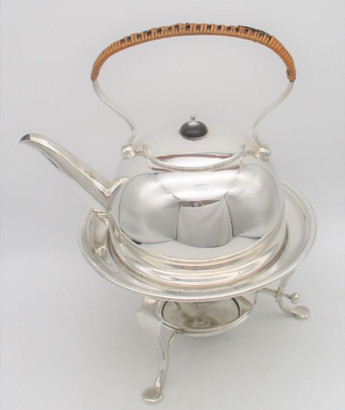 Good Art Deco Silver Plated Spirit Kettle