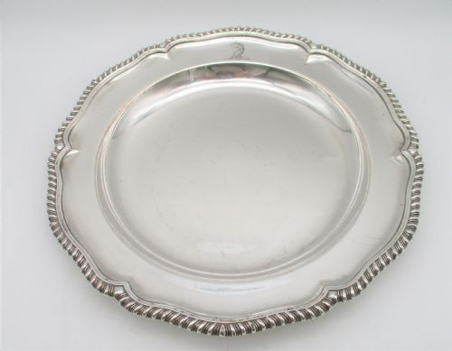 A Fine Old Sheffield Plated Shallow Bowl with Crest 11"