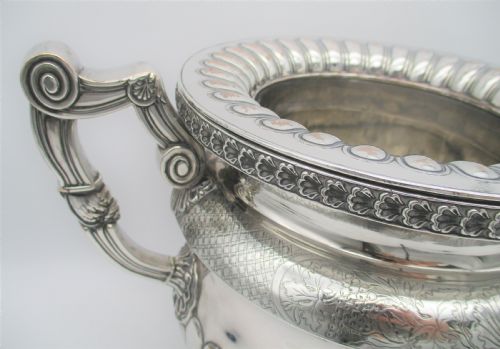 SUPERB OLD SHEFFIELD PLATED WINE COOLER C1830 - ADDITIONAL PHOTO 1