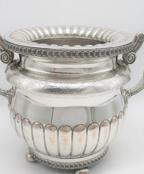 SUPERB OLD SHEFFIELD PLATED WINE COOLER C1830 - ADDITIONAL PHOTO 9