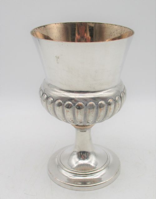 A Fine Old Sheffield Plated Wine Goblet C1810