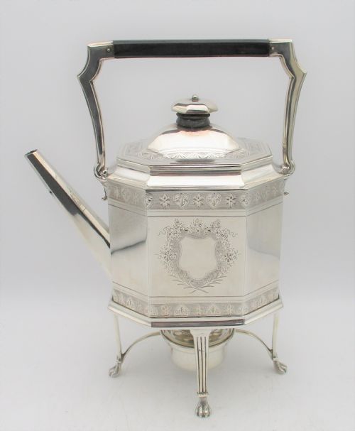 fig 1. Fine 5 Piece Silver Plated Tea Set by Thomas Bradbury & Sons 1883