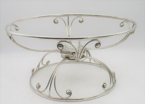 A Fine 19th Century Old Sheffield Plated Revolving Dish Ring