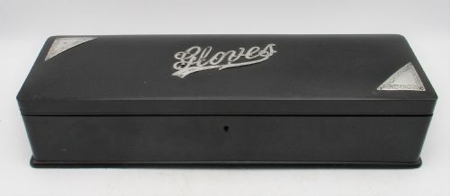 Fine Ebony and Silver Banded Glove Box - London 1911