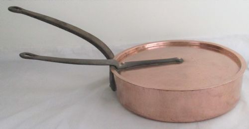Very Large French Copper Lidded Saucepan by Duval C1880