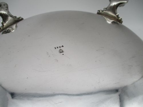 PAIR OF 19TH CENTURY SILVER PLATED WARMING DISHES BY DAN HOLY - ADDITIONAL PHOTO 5