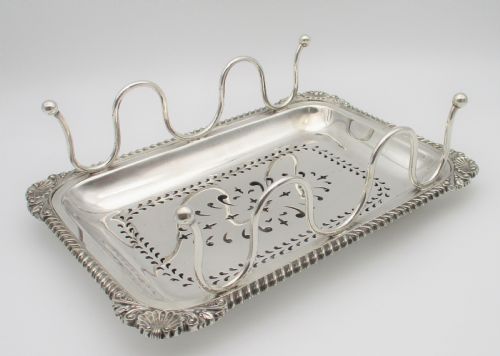 An Unusual Small Silver Plated Serving Tray C1890