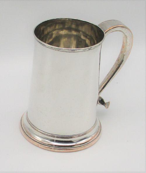 fig 1. A Georgian Old Sheffield Plated Pint Tankard